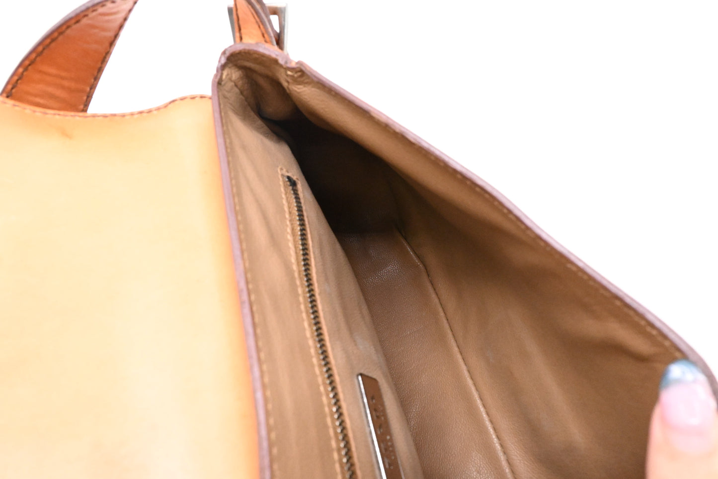 Prada Shoulder Bag in Brown Leather