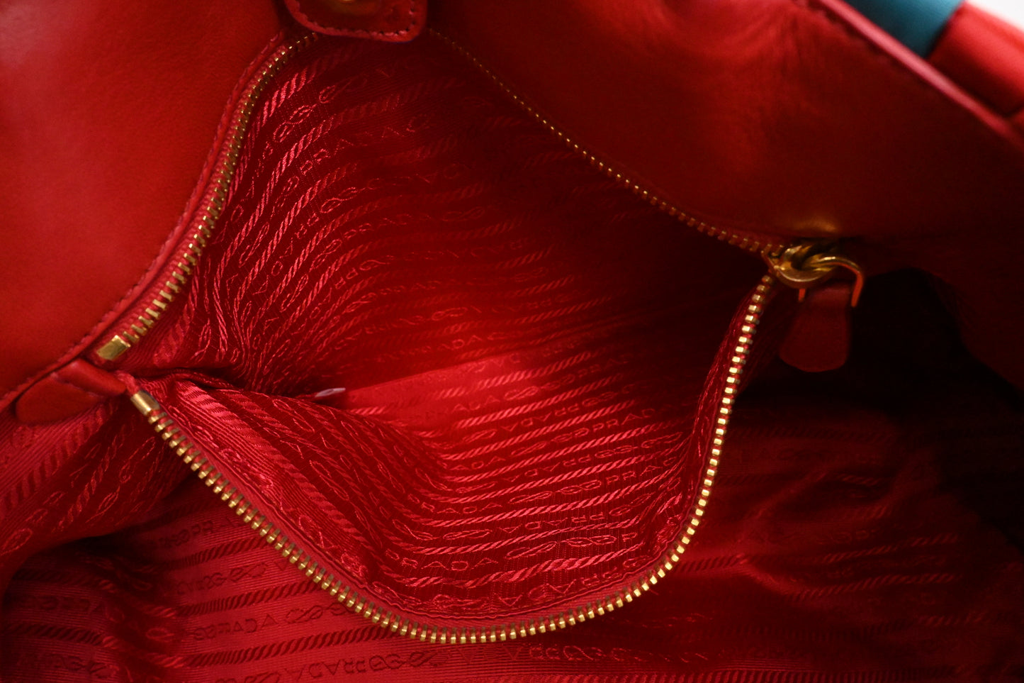 Prada Large Tote in Multicolor Weaved Nylon