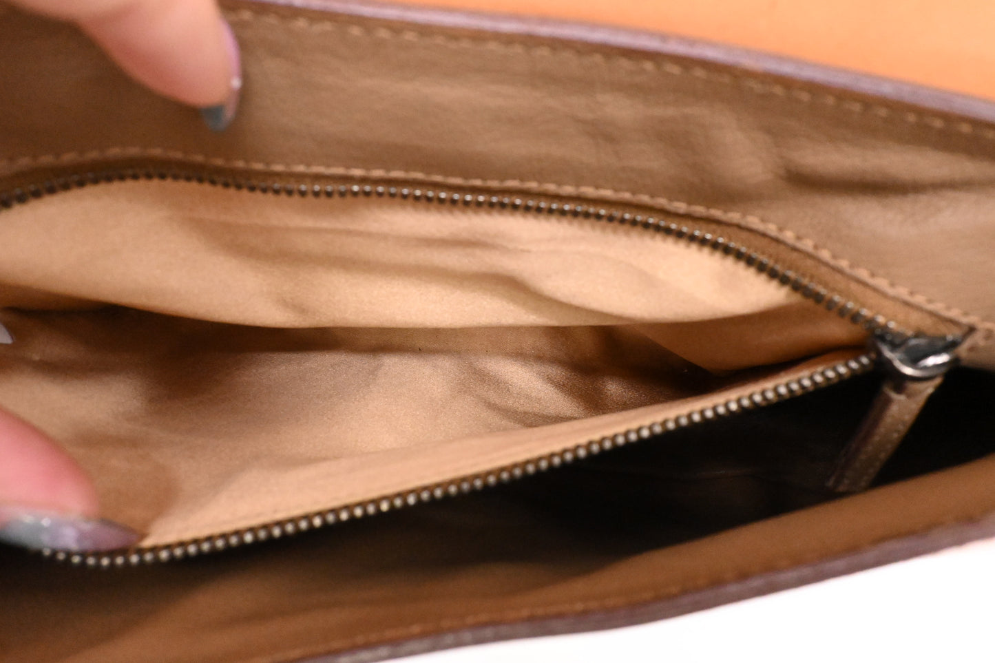 Prada Shoulder Bag in Brown Leather