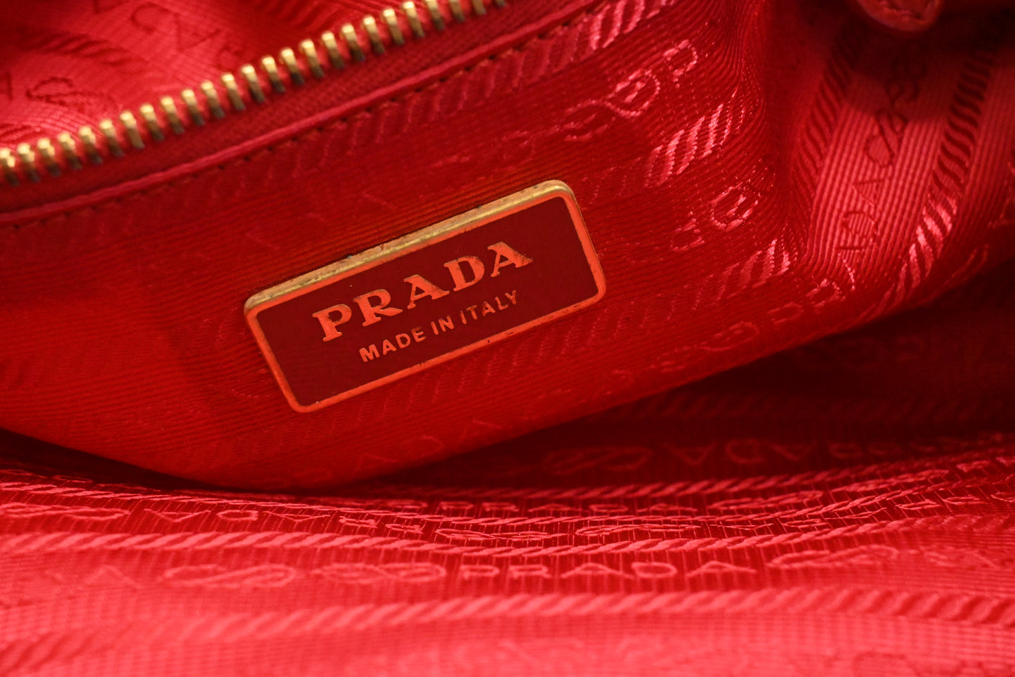 Prada Large Tote in Multicolor Weaved Nylon