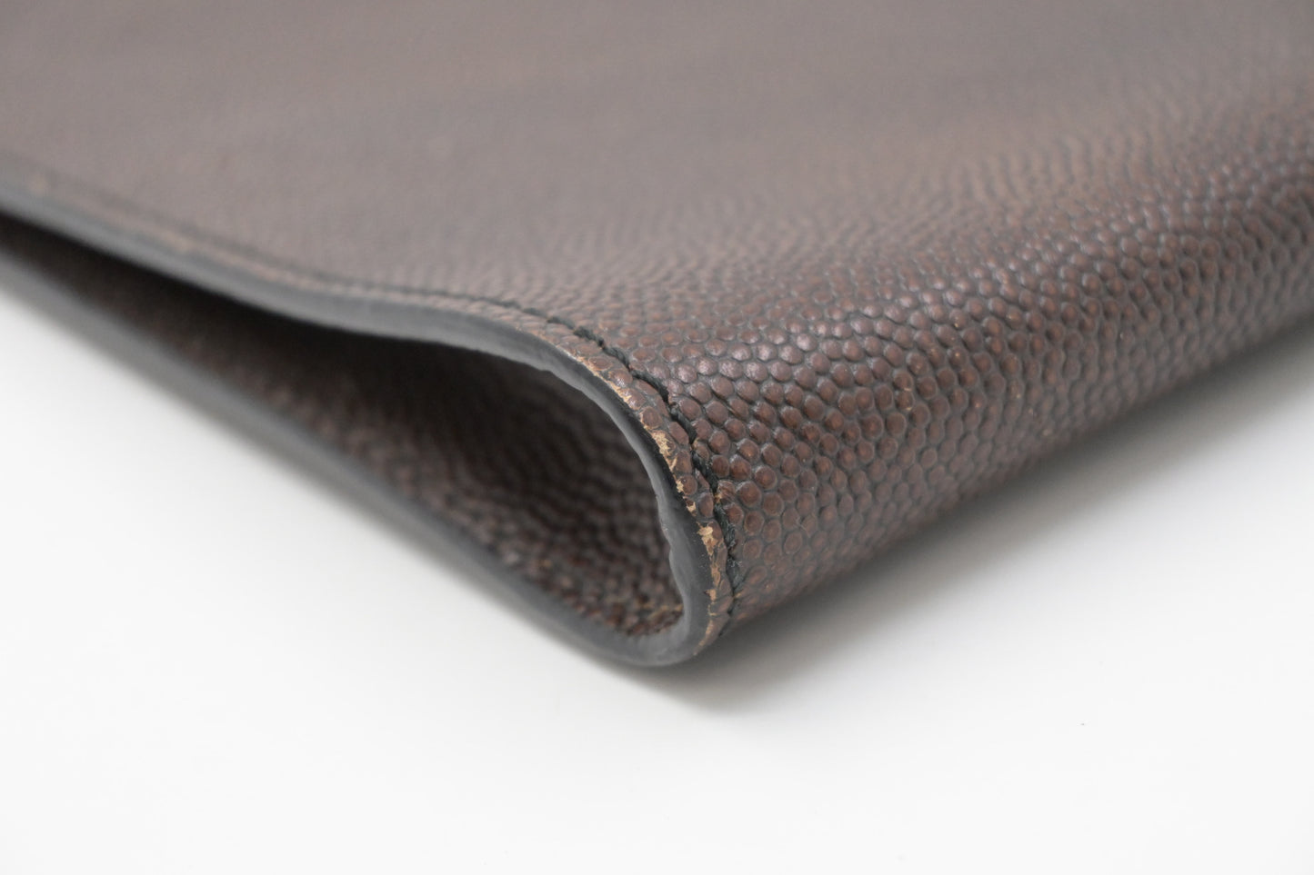 Ferragamo Clutch in Brown Leather