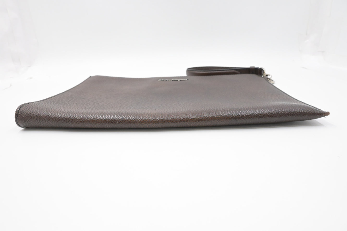 Ferragamo Clutch in Brown Leather