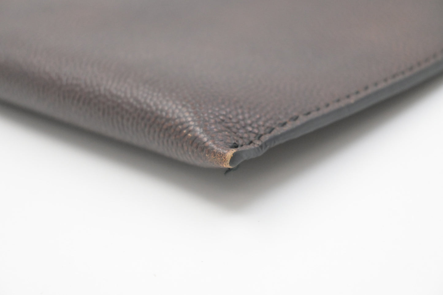 Ferragamo Clutch in Brown Leather