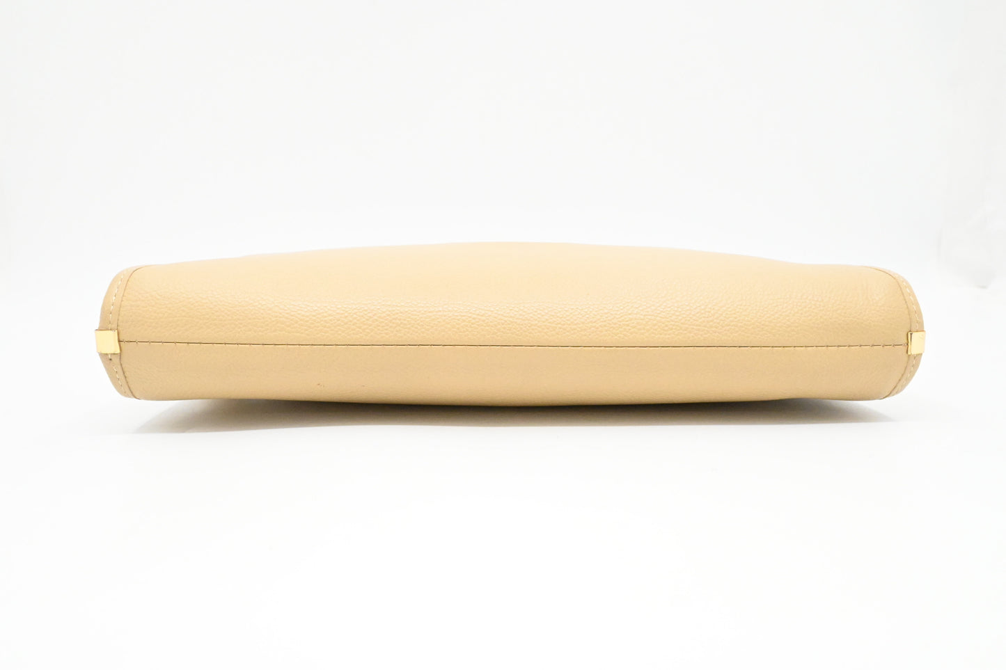 YSL Saint Laurent Clutch in Beige Leather