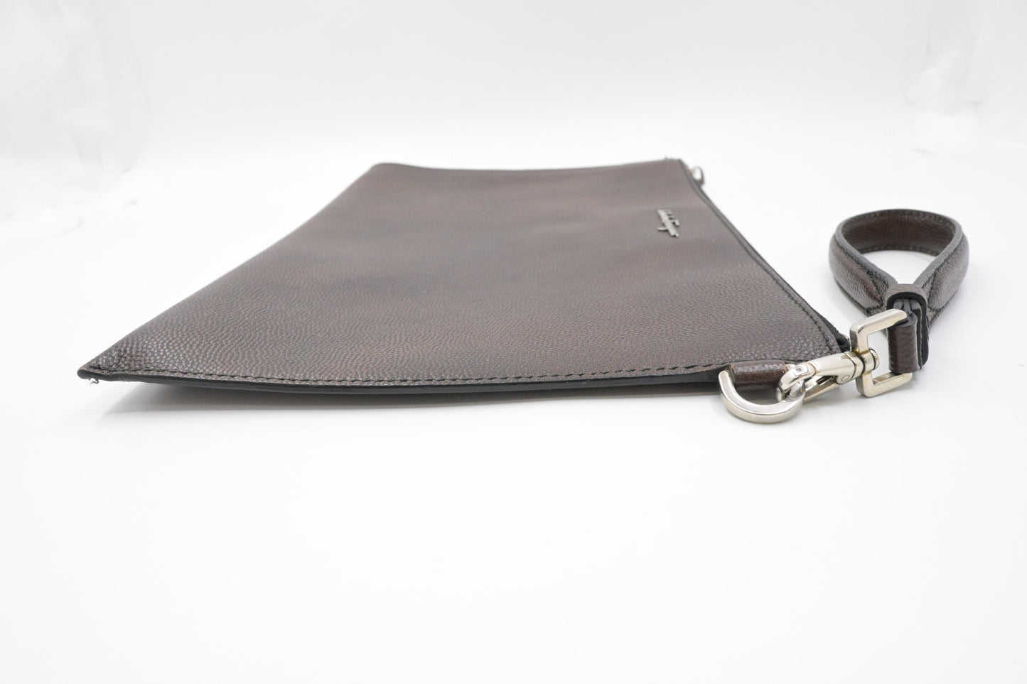 Ferragamo Clutch in Brown Leather