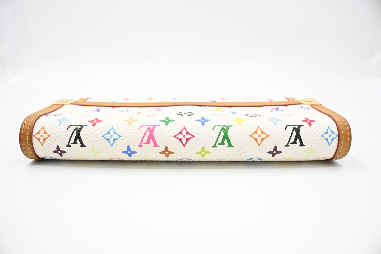 Louis Vuitton International Wallet in White Multicolor Monogram Canvas