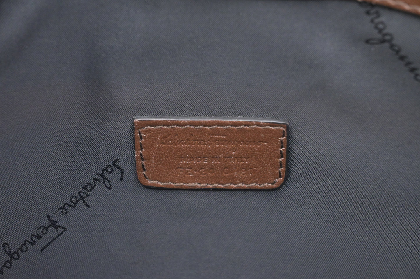Ferragamo Clutch in Brown Leather