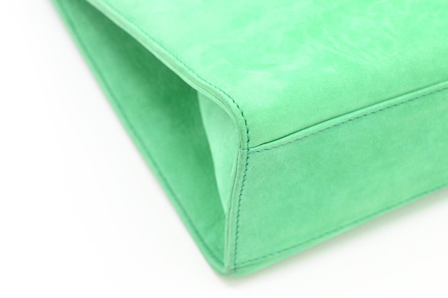 Tiffany & Co. Chain Shoulder Bag in Light Green Suede