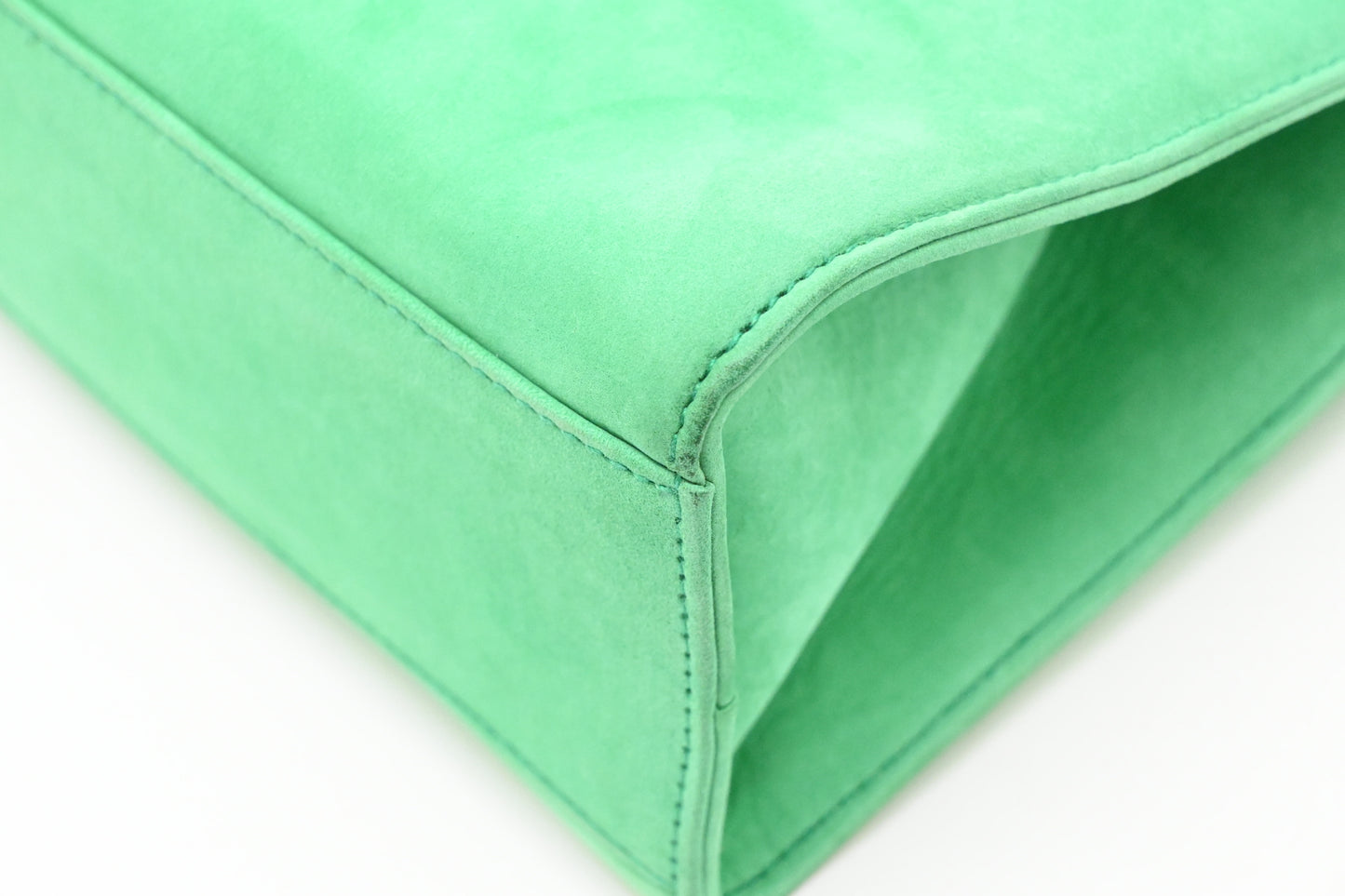 Tiffany & Co. Chain Shoulder Bag in Light Green Suede