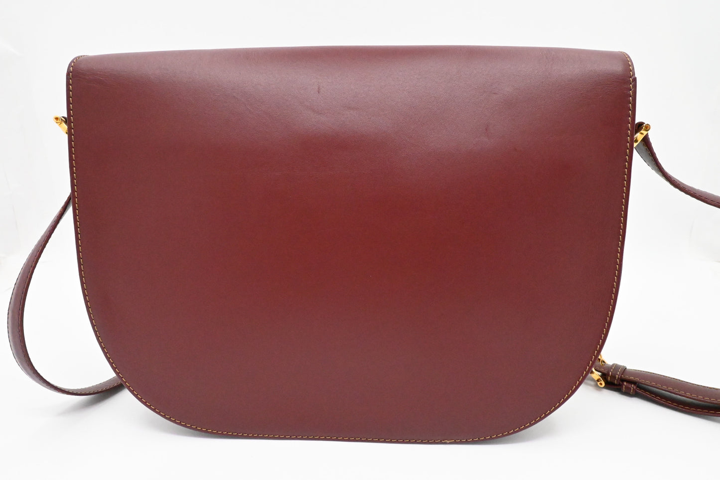 Cartier Crossbody Bag in Burgundy Leather