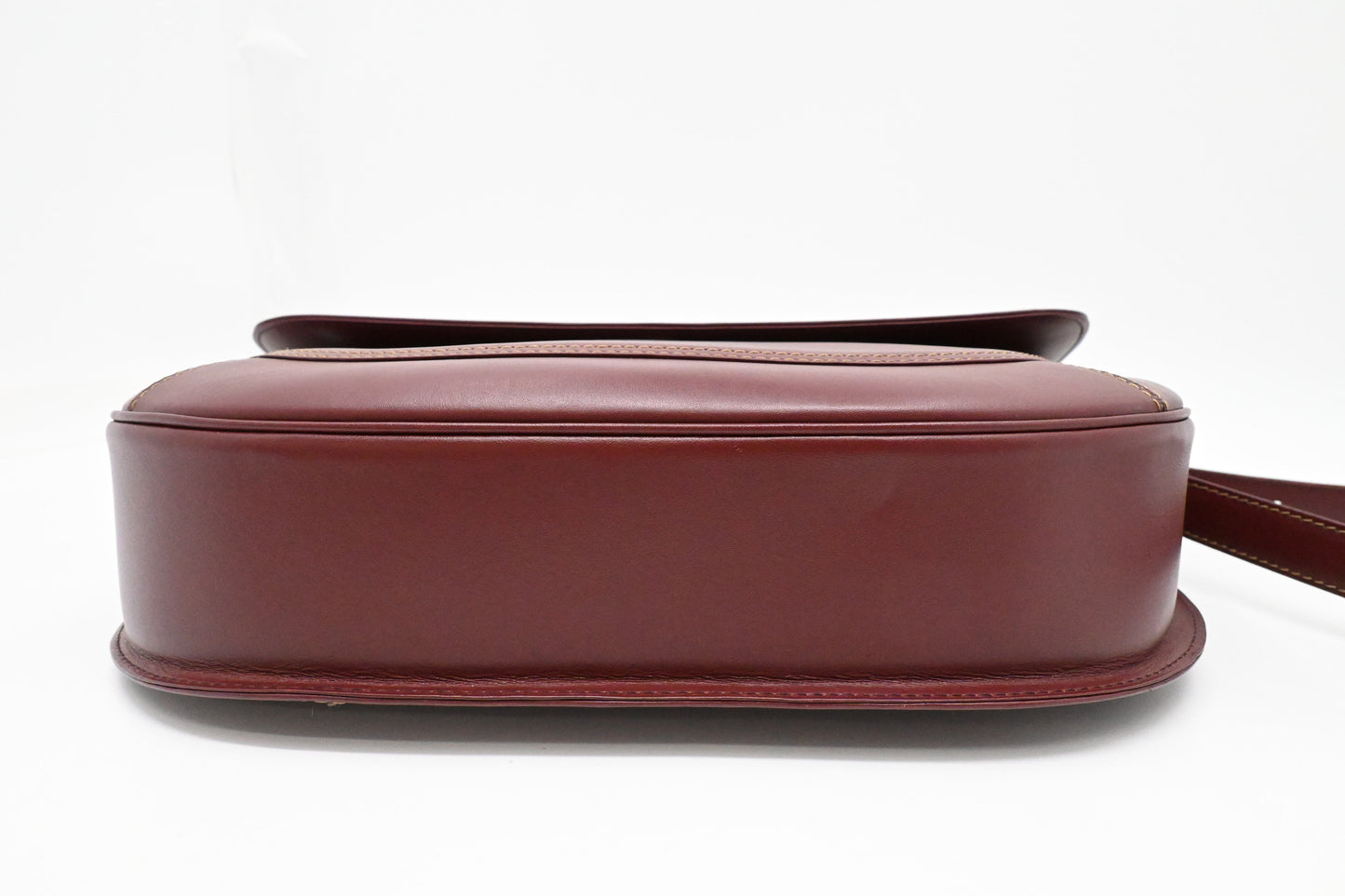 Cartier Crossbody Bag in Burgundy Leather