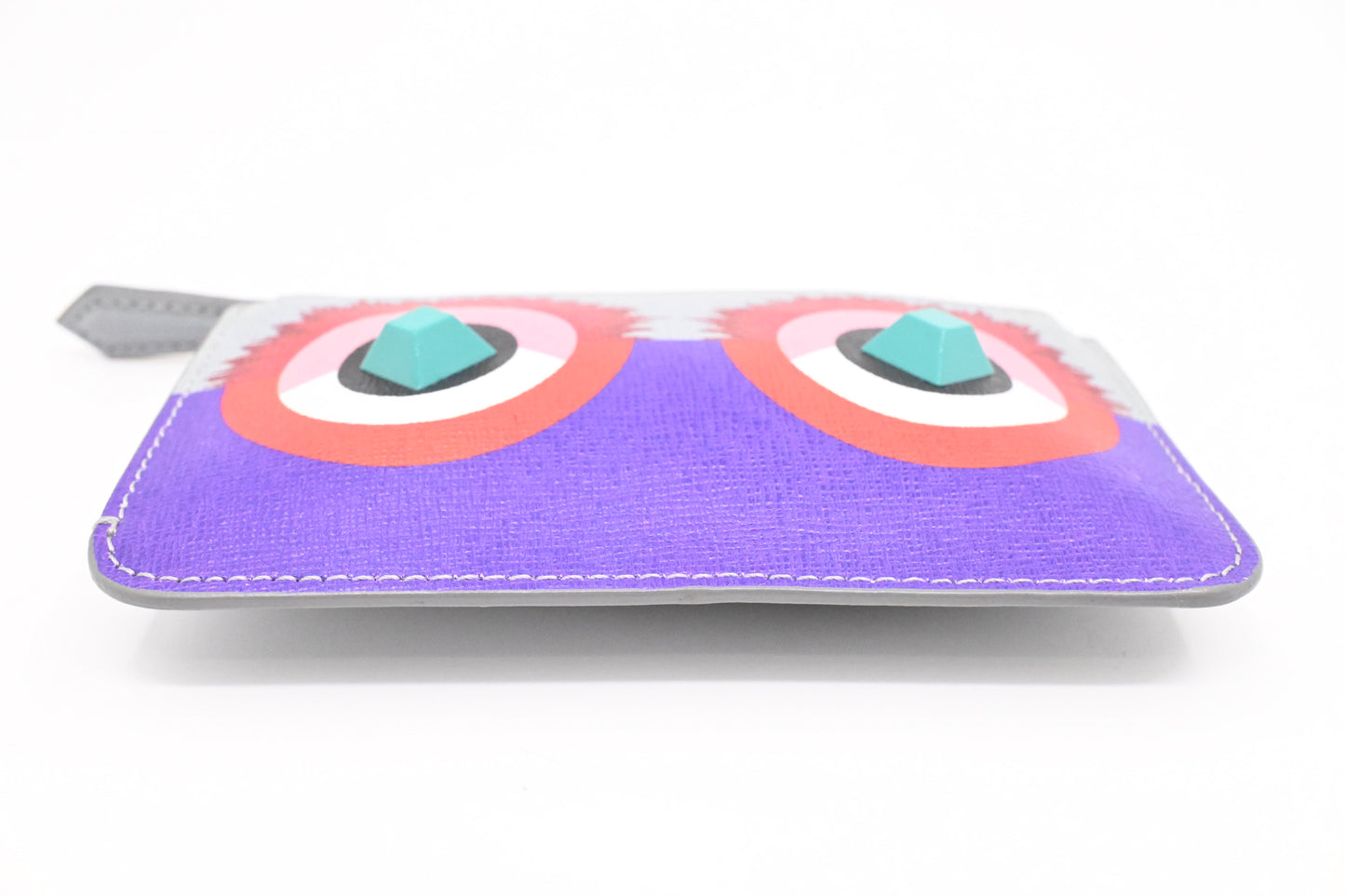 Fendi Monster Powder Key Case in Multicolor Leather