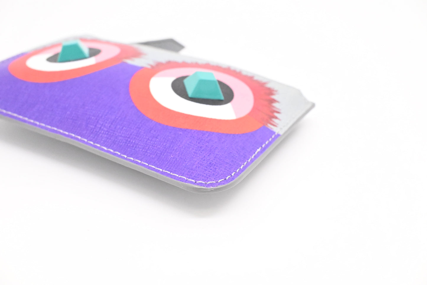 Fendi Monster Powder Key Case in Multicolor Leather