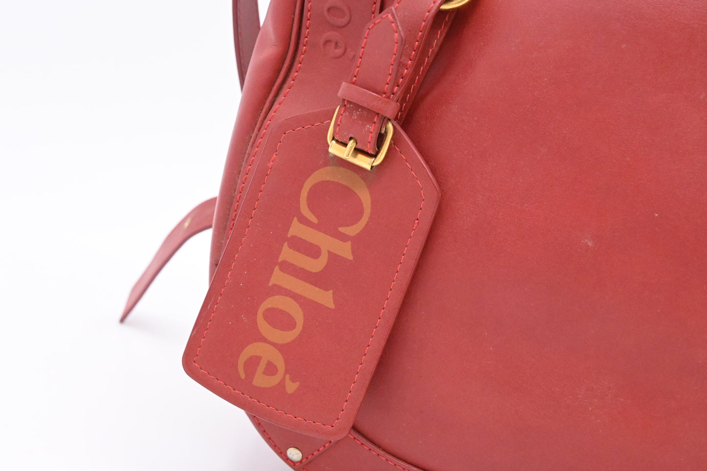 Chloe Crossbody Bag in Red Leather