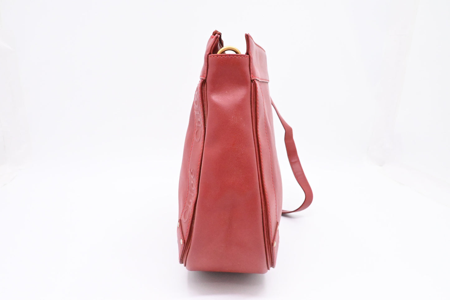 Chloe Crossbody Bag in Red Leather