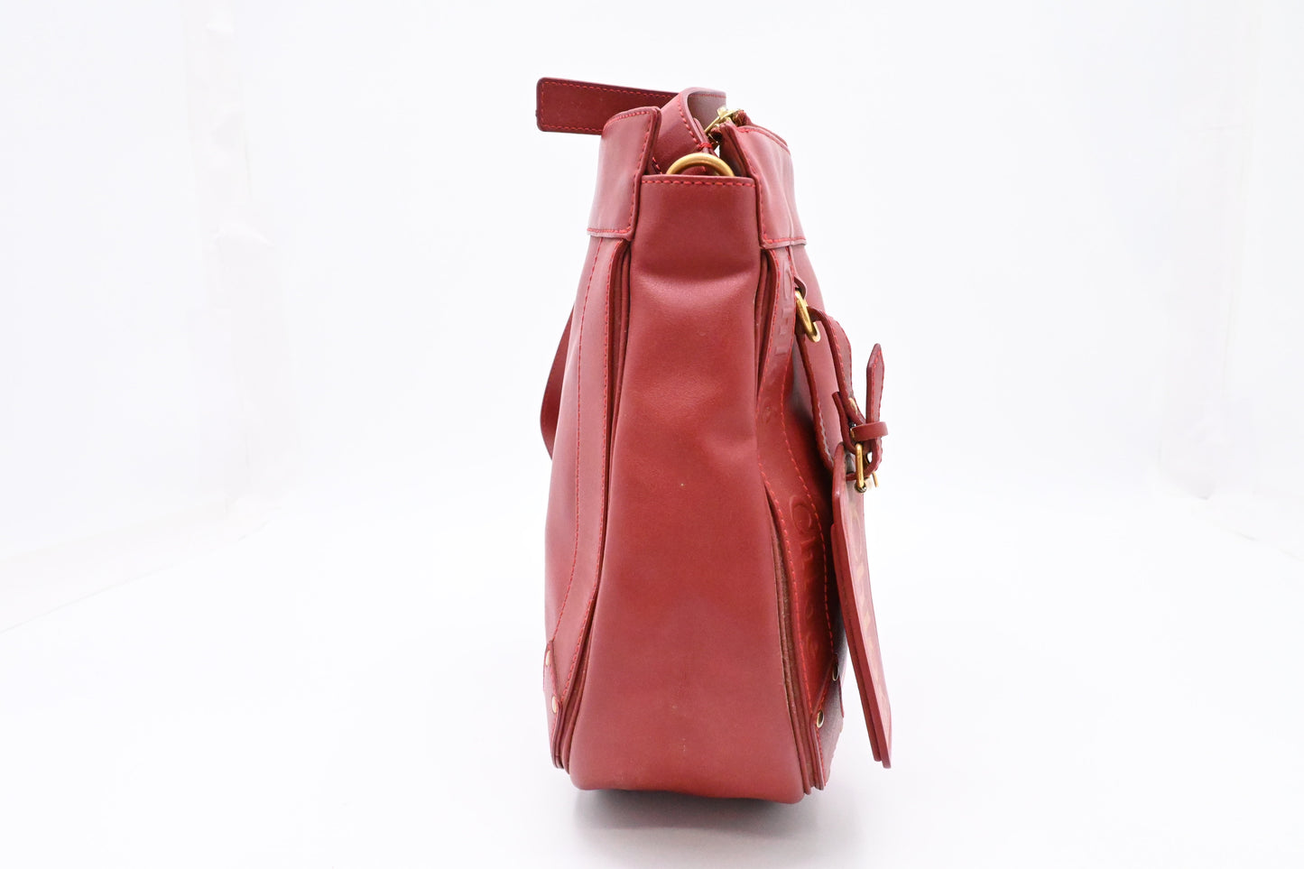 Chloe Crossbody Bag in Red Leather