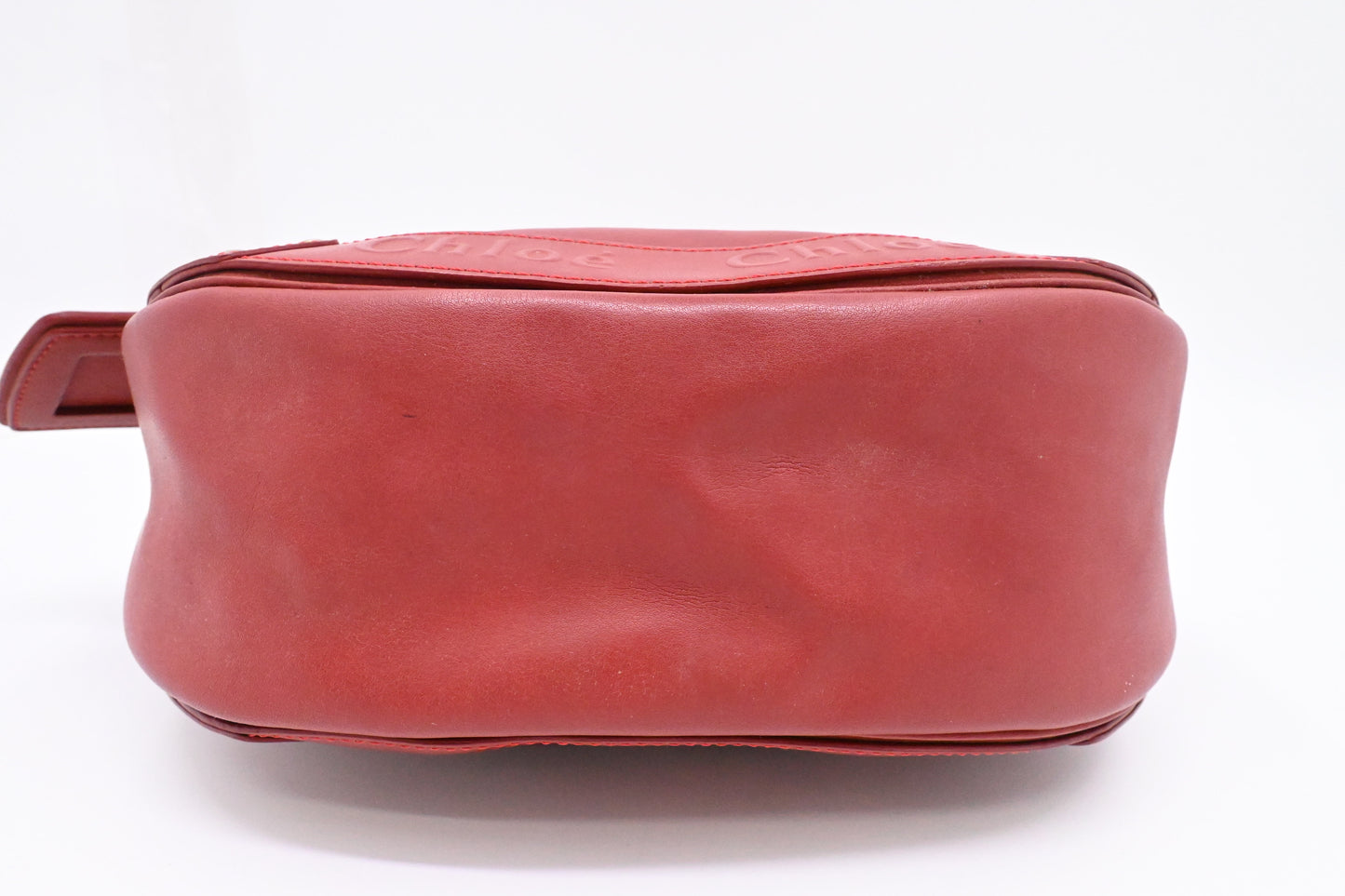 Chloe Crossbody Bag in Red Leather