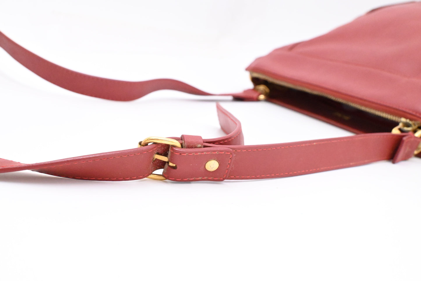 Chloe Crossbody Bag in Red Leather