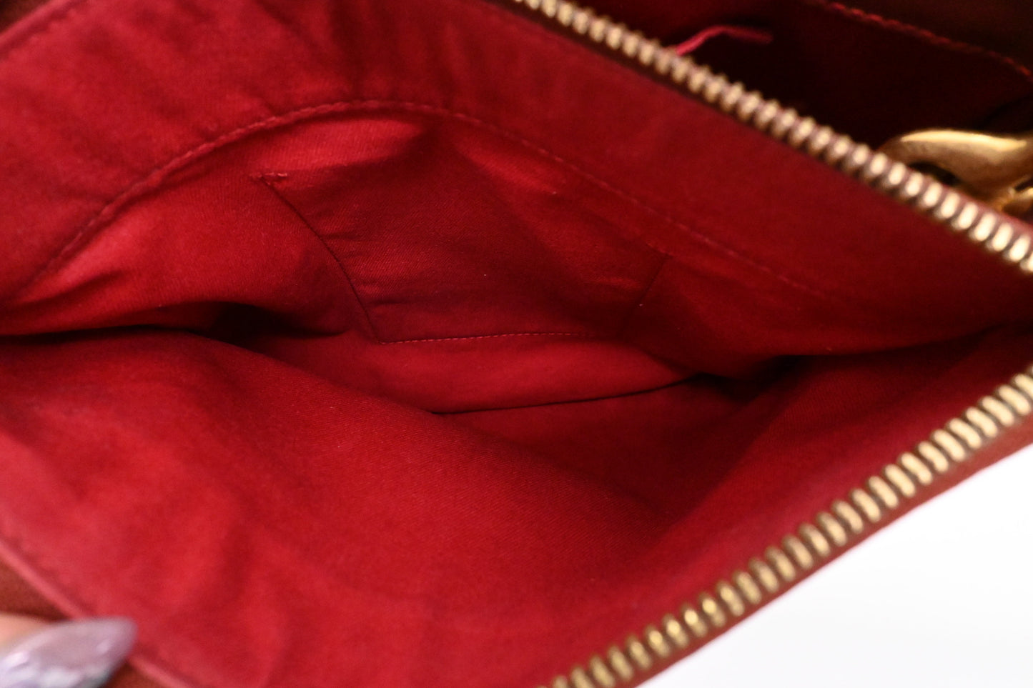 Chloe Crossbody Bag in Red Leather