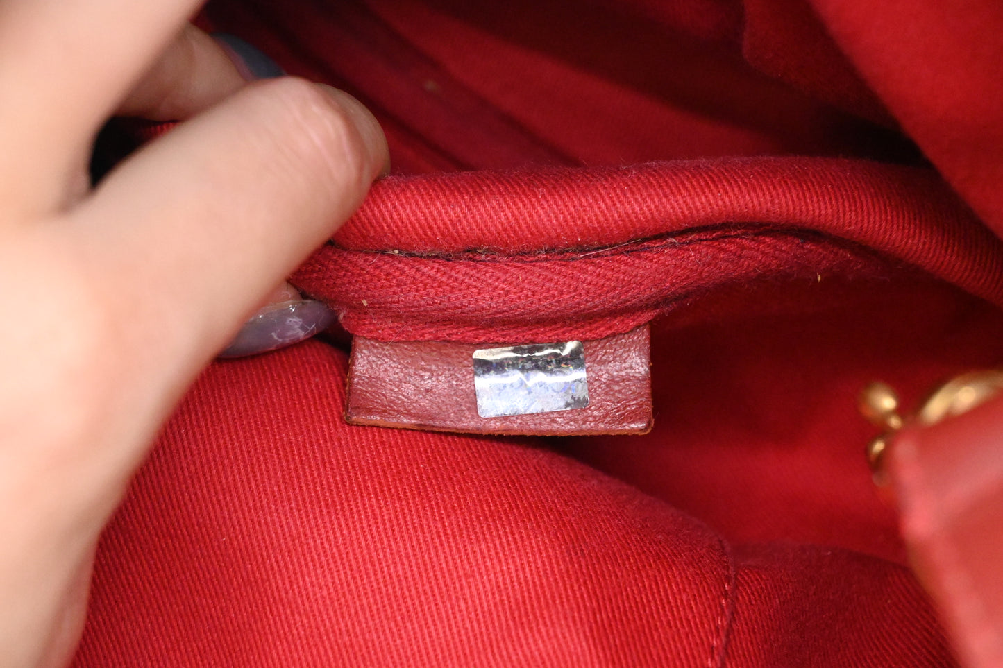 Chloe Crossbody Bag in Red Leather