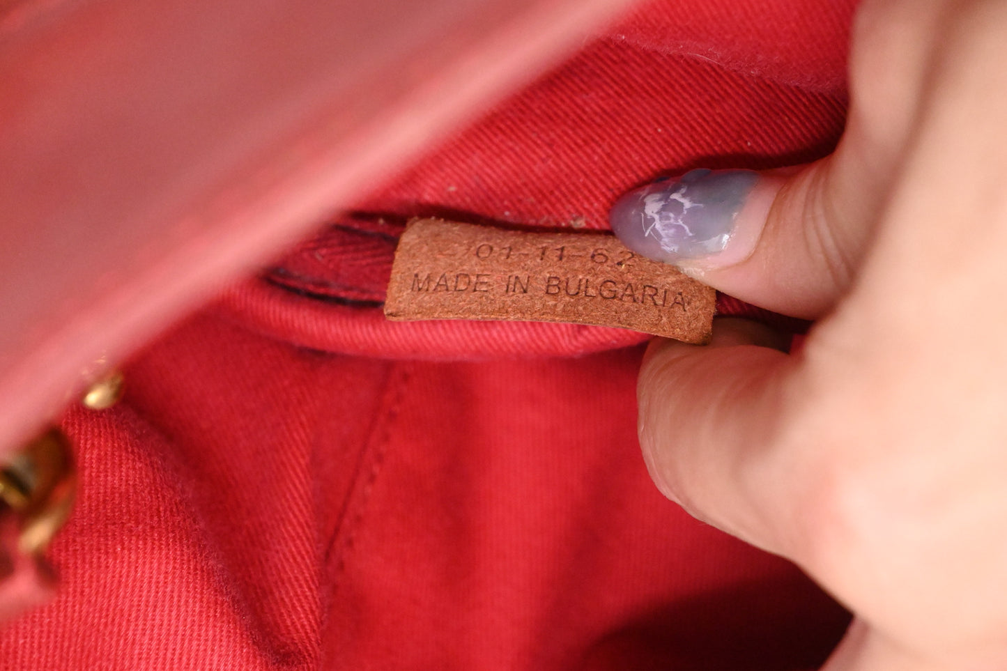 Chloe Crossbody Bag in Red Leather
