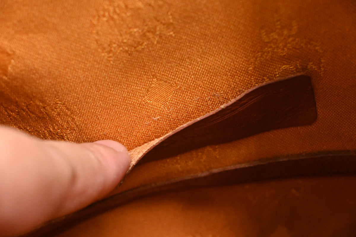 MCM Bucket Bag in Cognac Visetos Canvas
