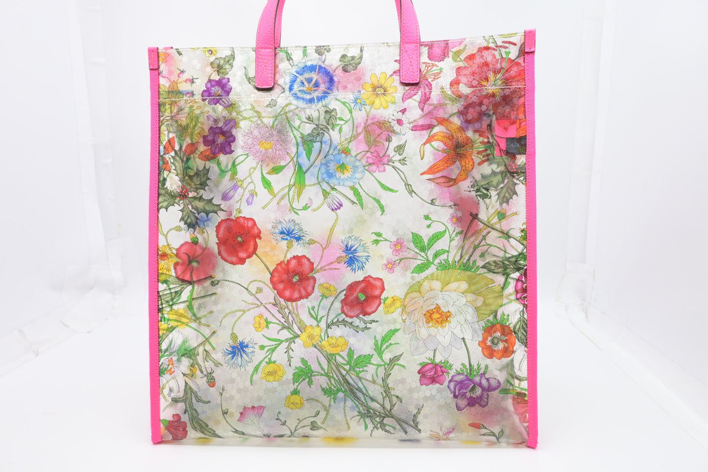 Gucci Tote in Clear Flora Vinyl