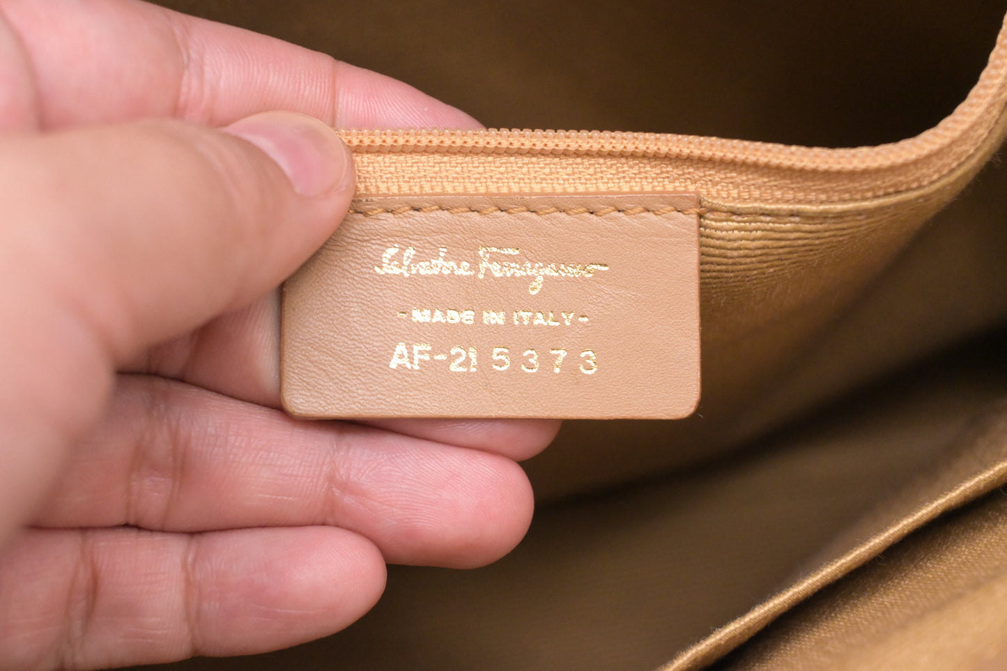 Ferragamo Handbag in Purple Gancini Canvas