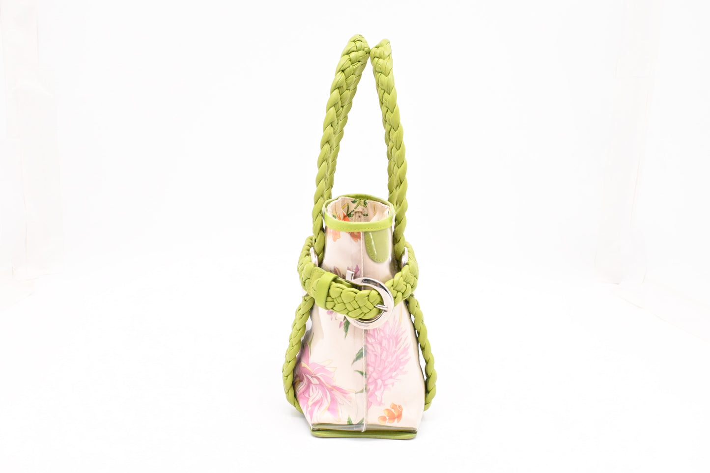 Ferragamo Handbag in Floral Print Coated Canvas