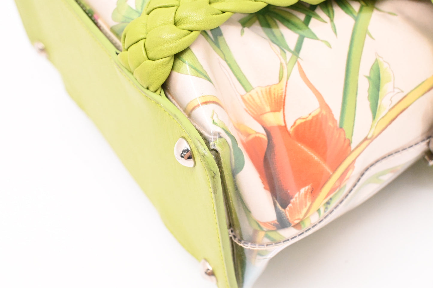 Ferragamo Handbag in Floral Print Coated Canvas