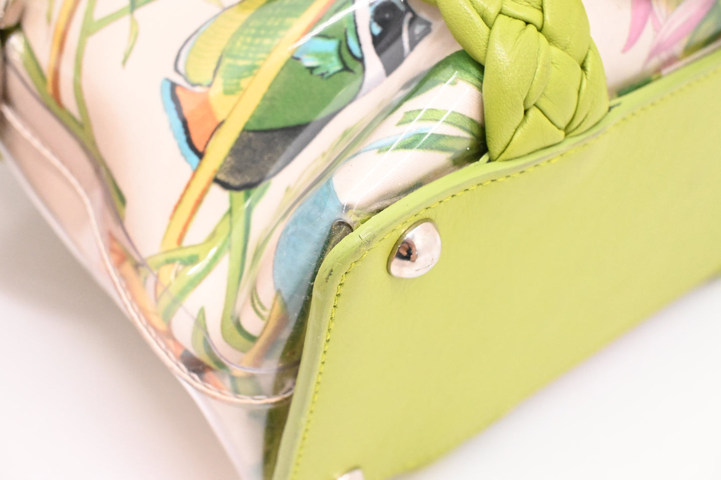 Ferragamo Handbag in Floral Print Coated Canvas