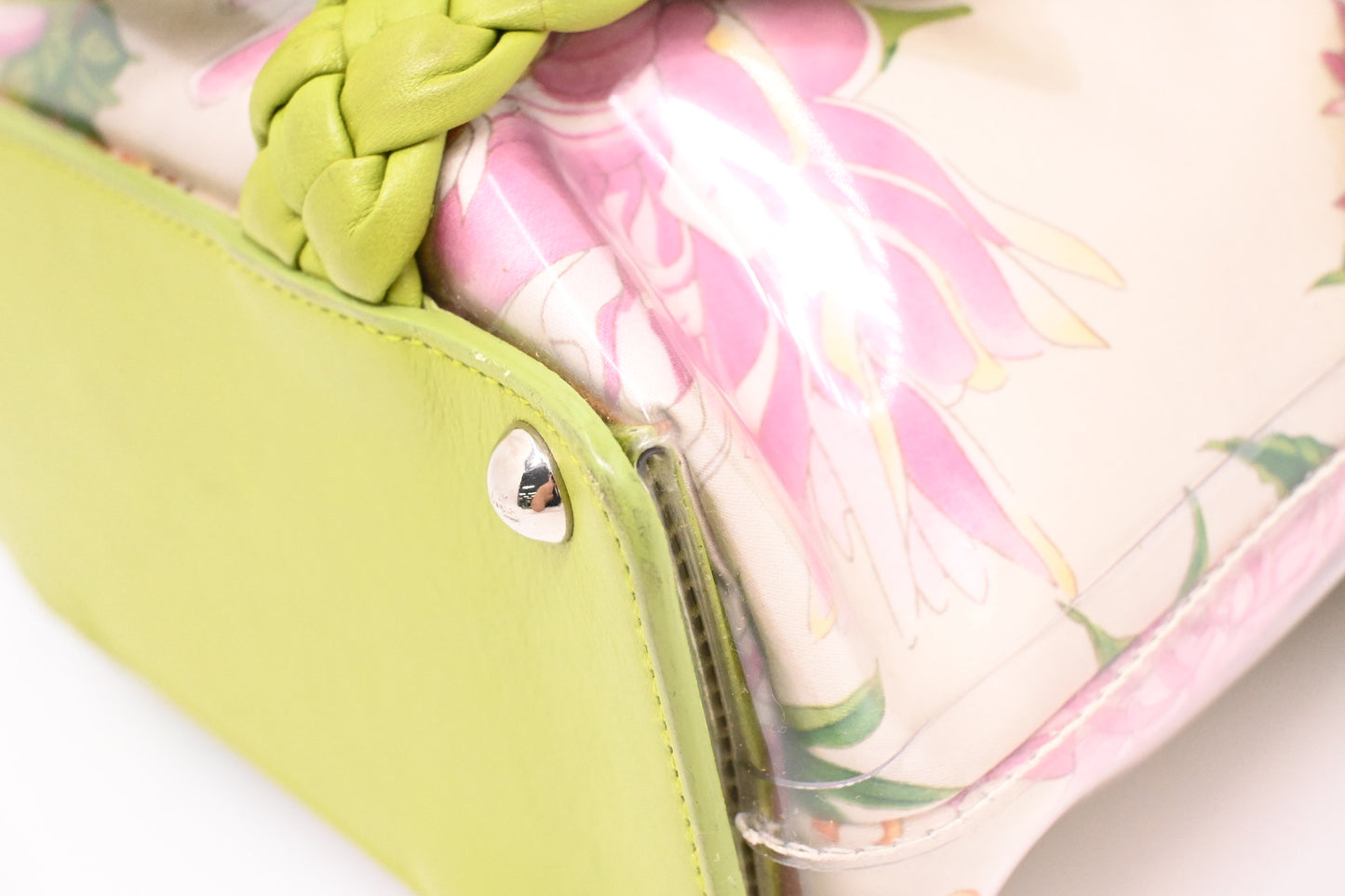 Ferragamo Handbag in Floral Print Coated Canvas