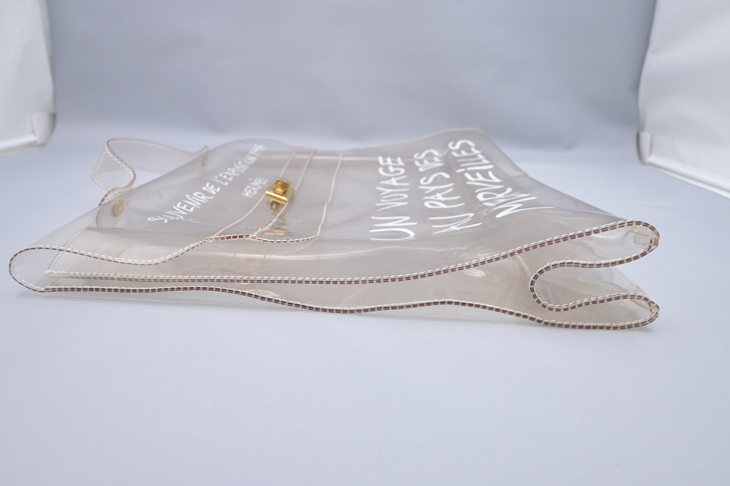 Hermes 'Souvenier de l'Exposition' Kelly in Clear Vinyl