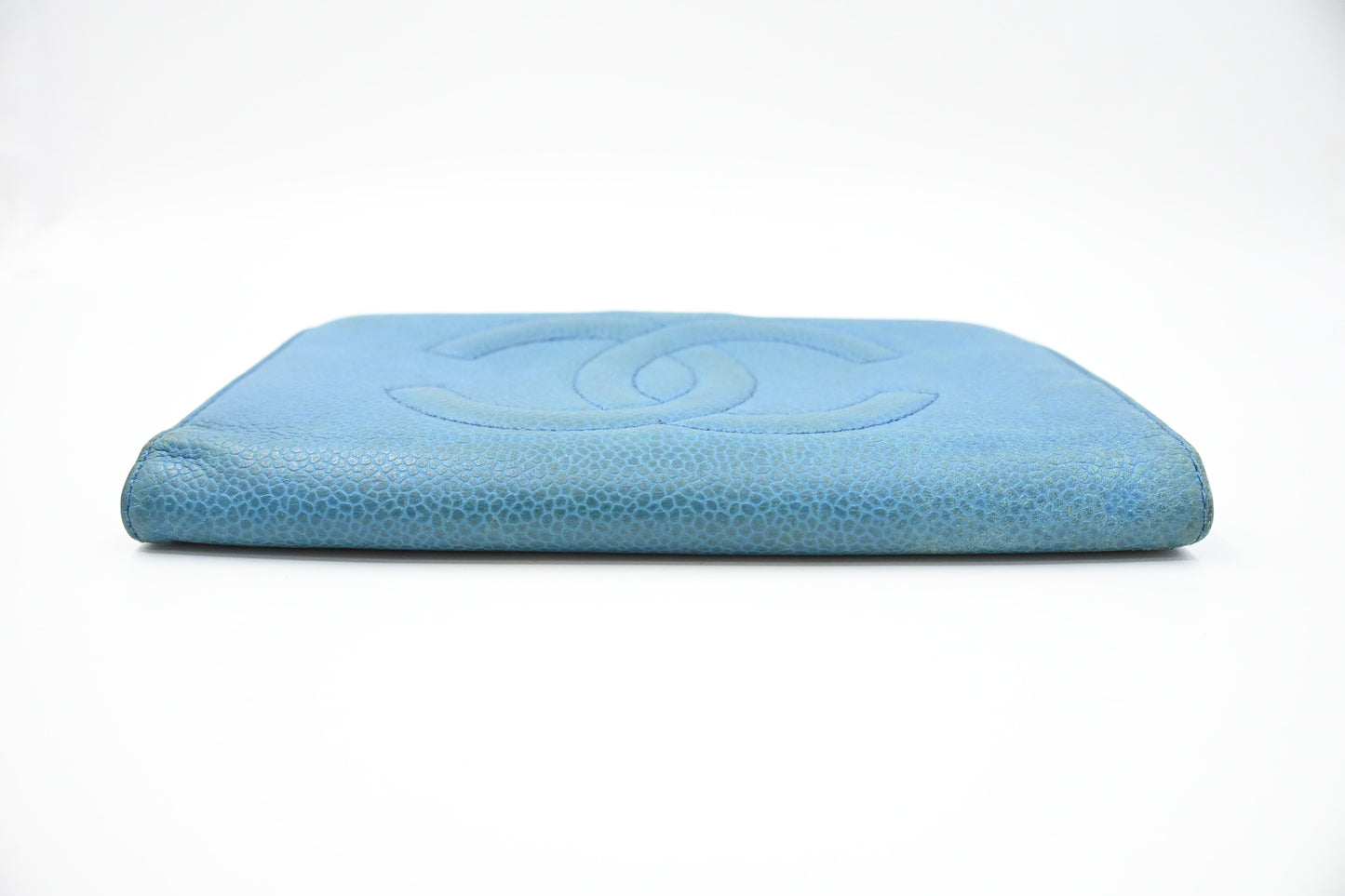 Chanel Long Wallet in Blue Caviar Leather