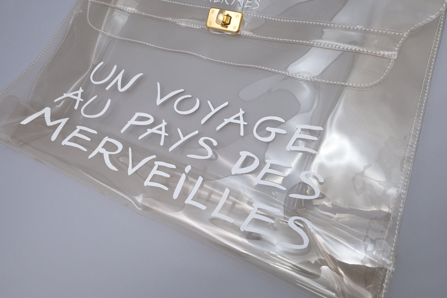 Hermes 'Souvenier de l'Exposition' Kelly in Clear Vinyl