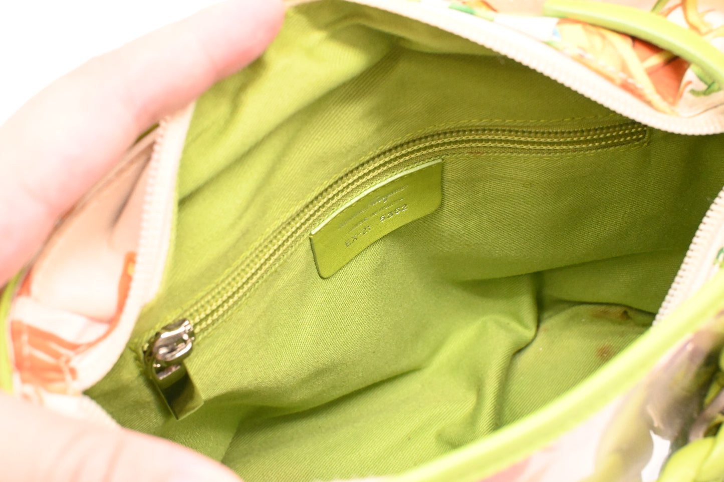Ferragamo Handbag in Floral Print Coated Canvas