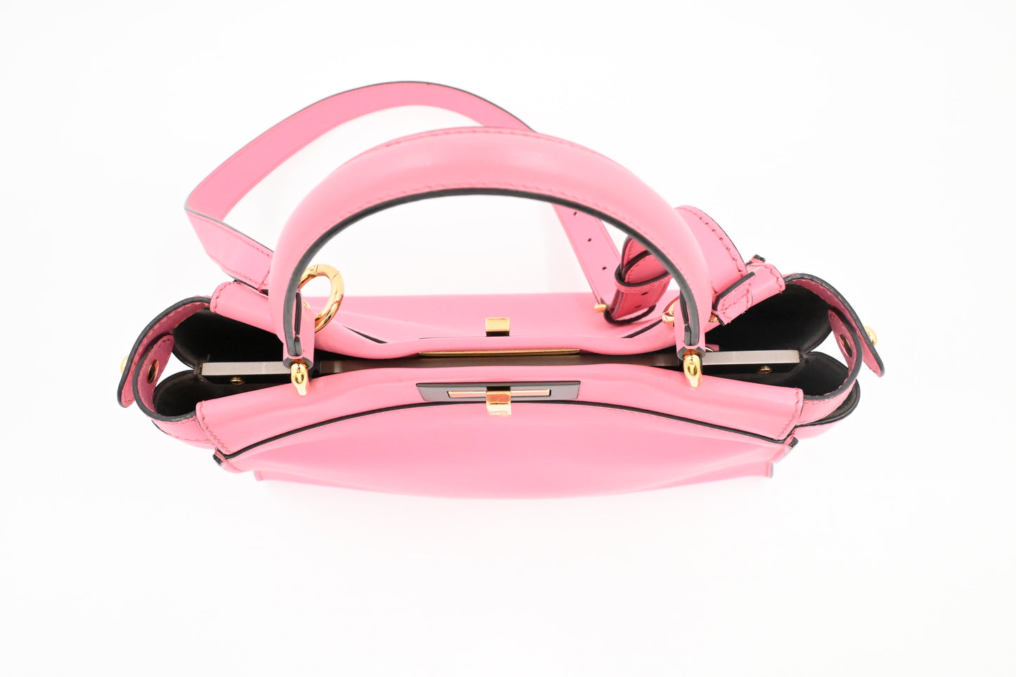 Fendi Medium Peekaboo in Pink Leather