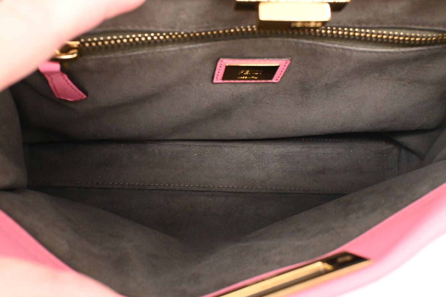 Fendi Medium Peekaboo in Pink Leather
