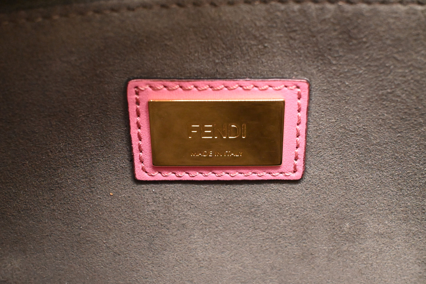 Fendi Medium Peekaboo in Pink Leather