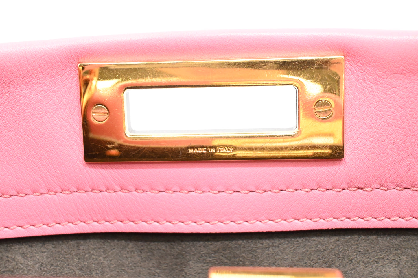 Fendi Medium Peekaboo in Pink Leather
