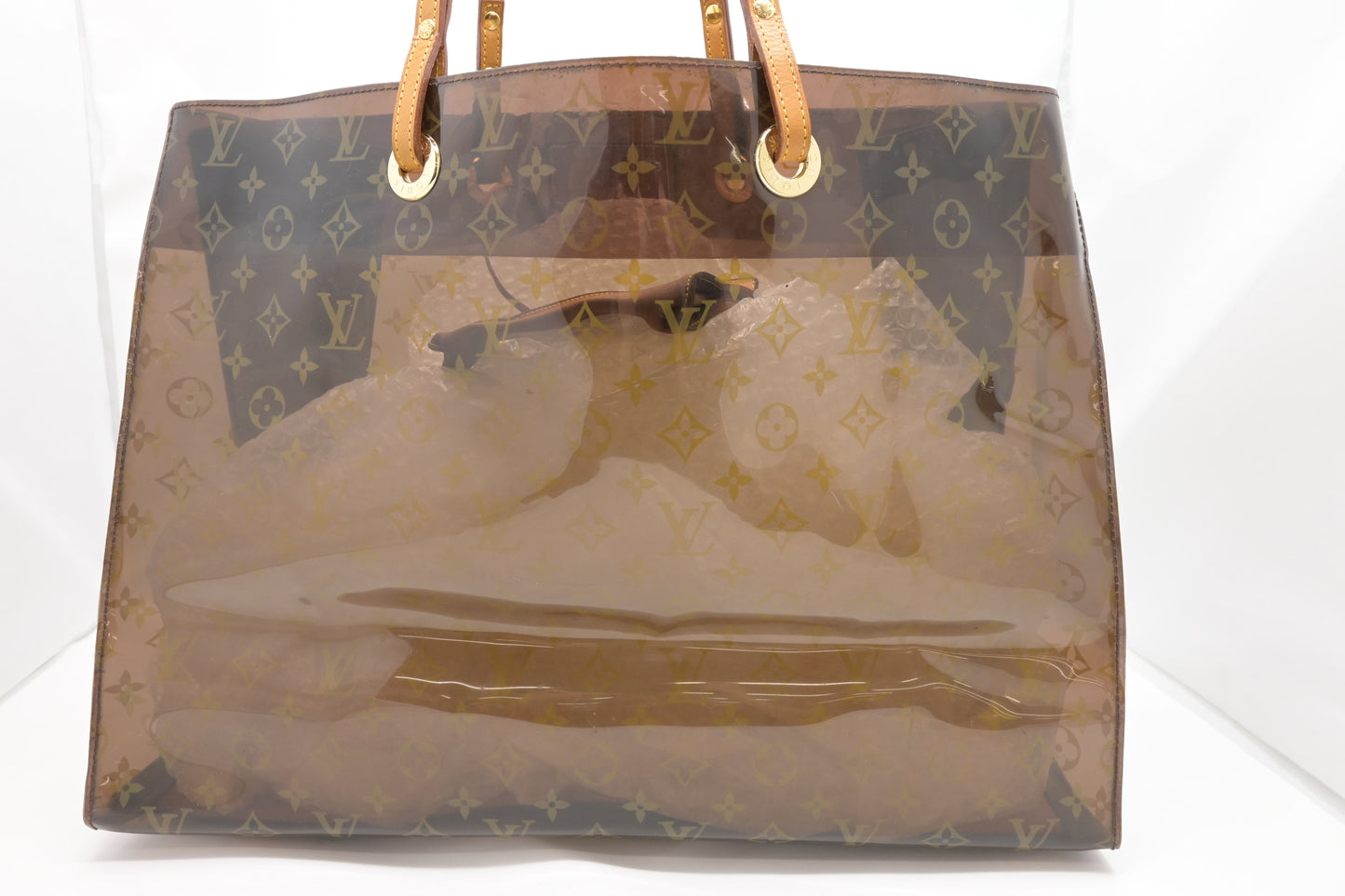 Louis Vuitton Cabas Cruise in Clear Ambre Vinyl