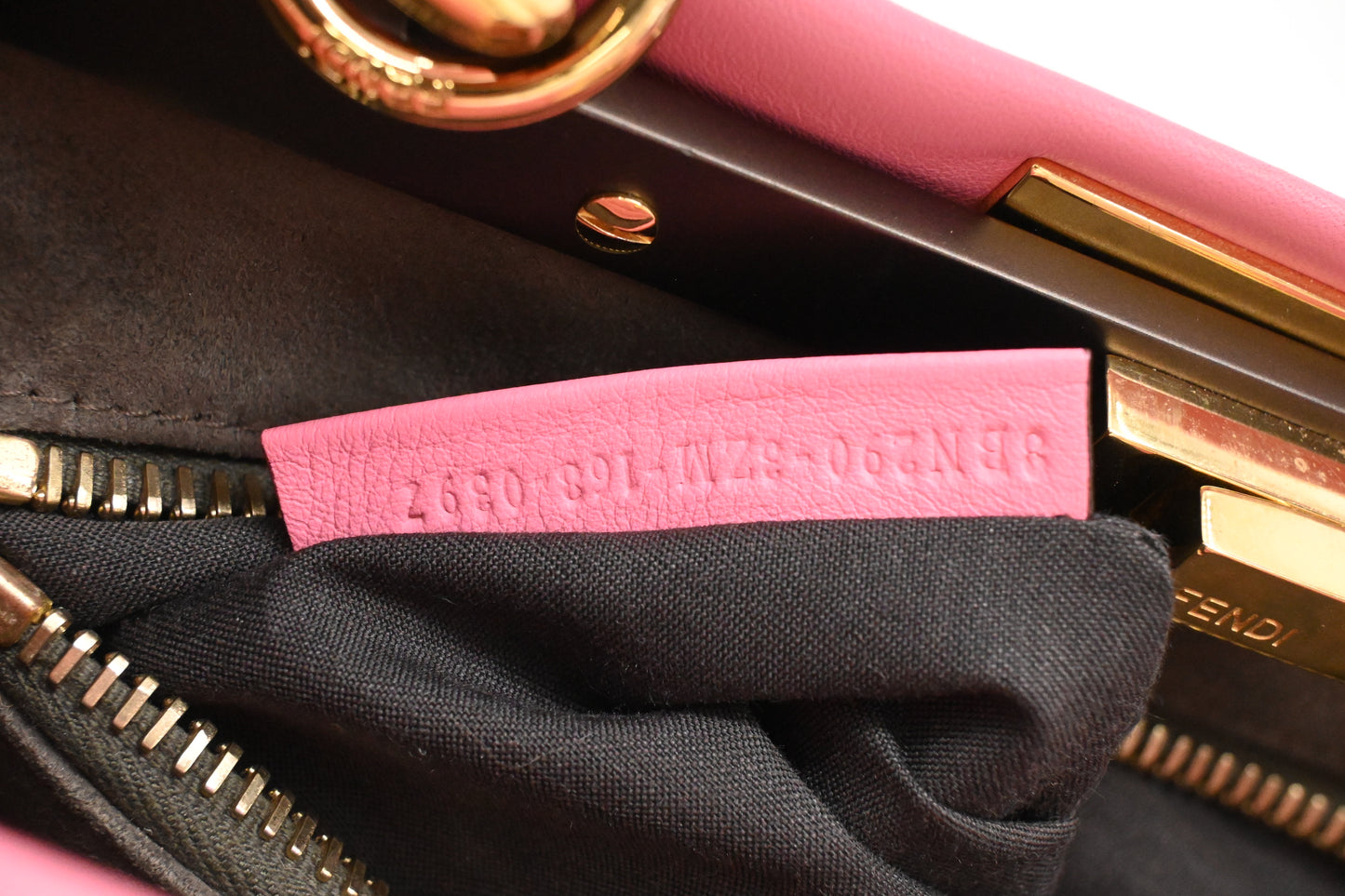 Fendi Medium Peekaboo in Pink Leather
