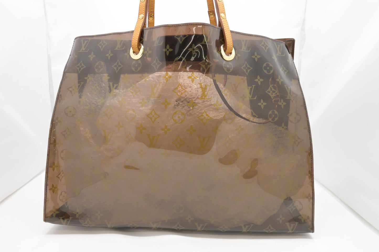 Louis Vuitton Cabas Cruise in Clear Ambre Vinyl