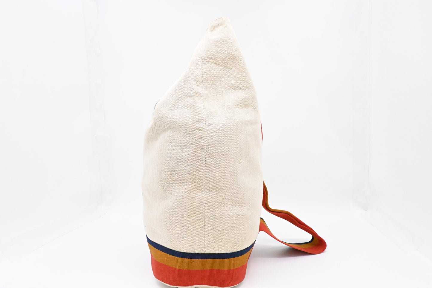 Hermes Cavalier Marine Bag in Beige Canvas