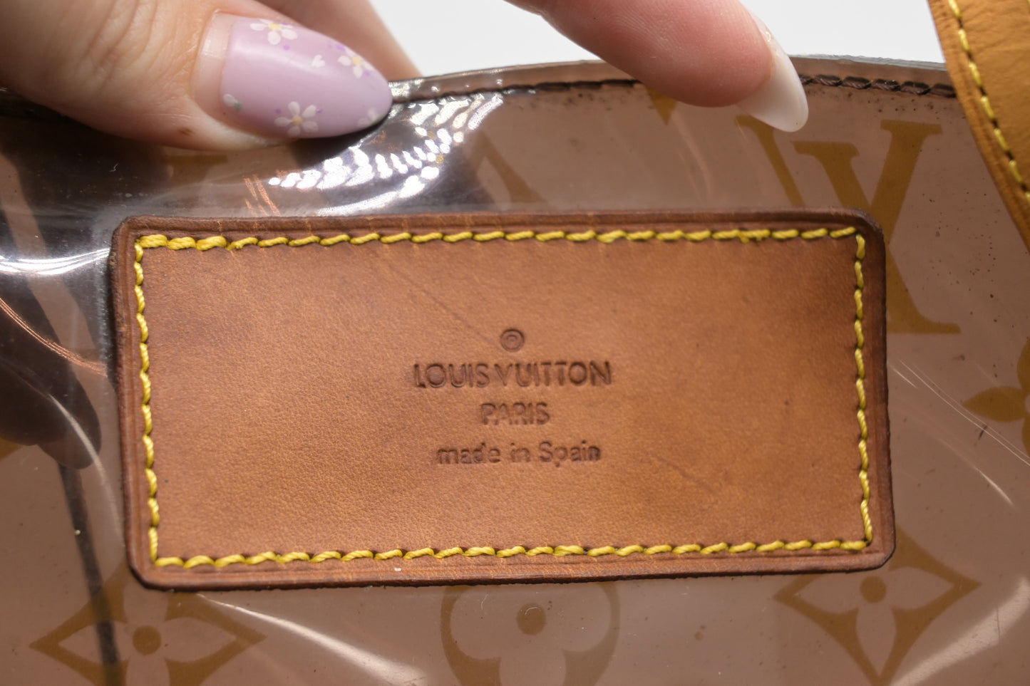 Louis Vuitton Cabas Cruise in Clear Ambre Vinyl