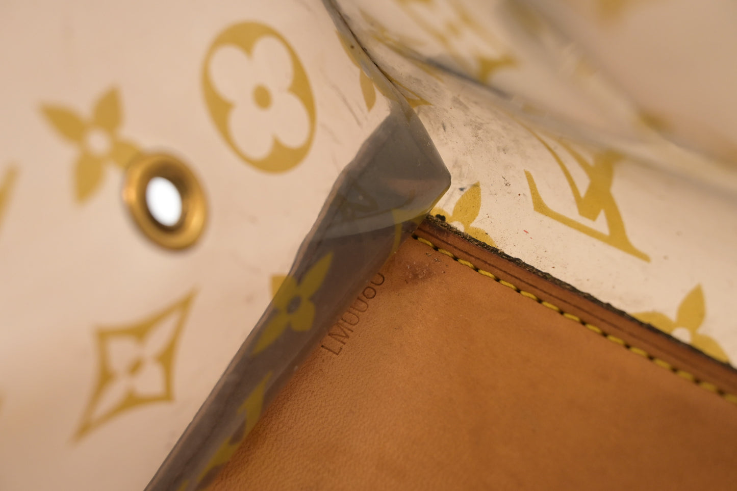 Louis Vuitton Cabas Cruise in Clear Ambre Vinyl