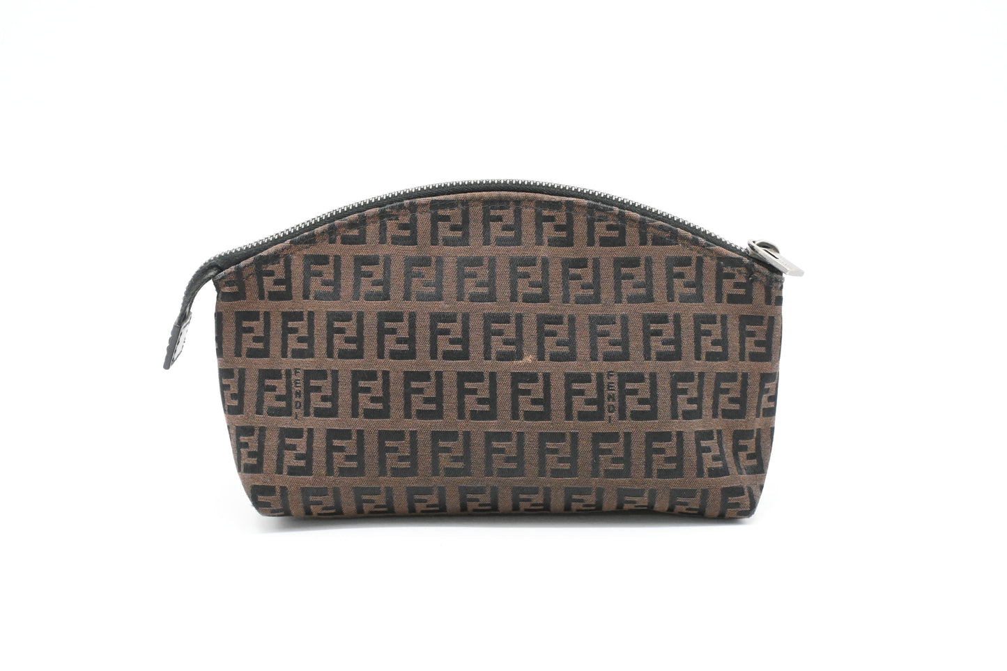 Fendi Pouch in Brown Zucchino Canvas