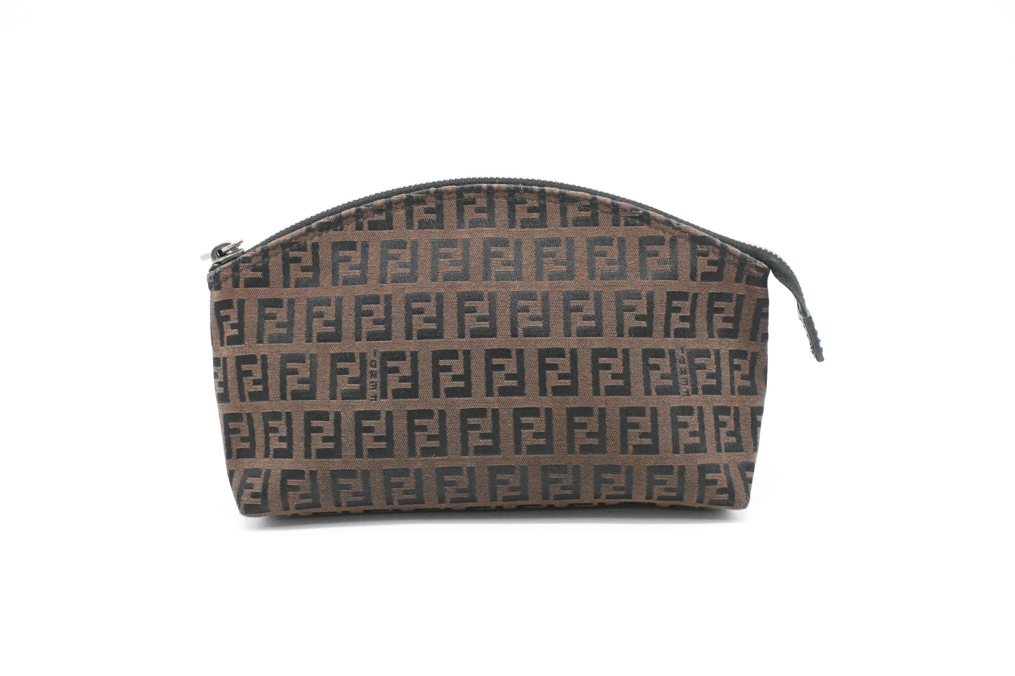 Fendi Pouch in Brown Zucchino Canvas