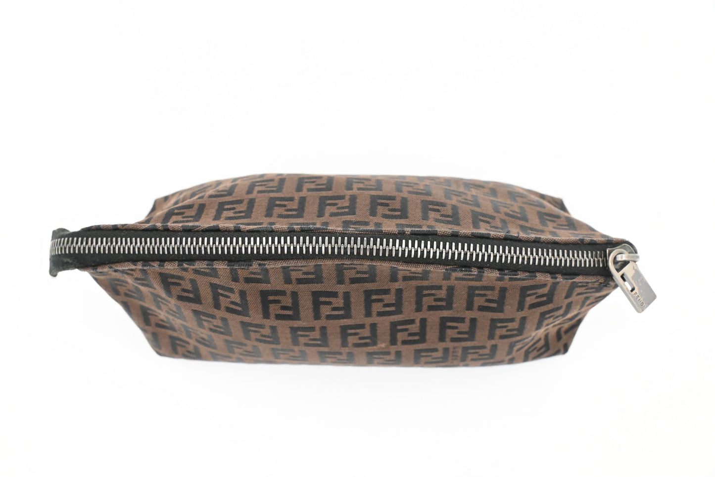Fendi Pouch in Brown Zucchino Canvas