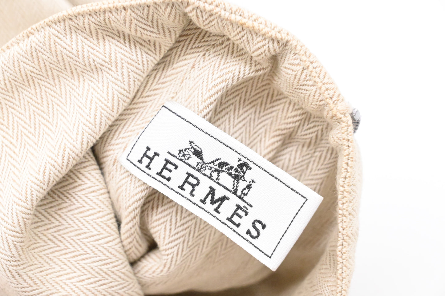 Hermes Cavalier Marine Bag in Beige Canvas